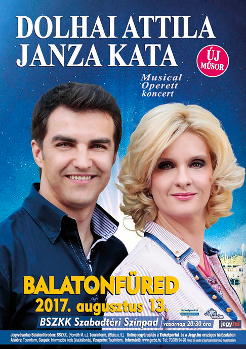 Dolhai Attila és Janza Kata koncert Balatonfüreden! Jegyek itt!