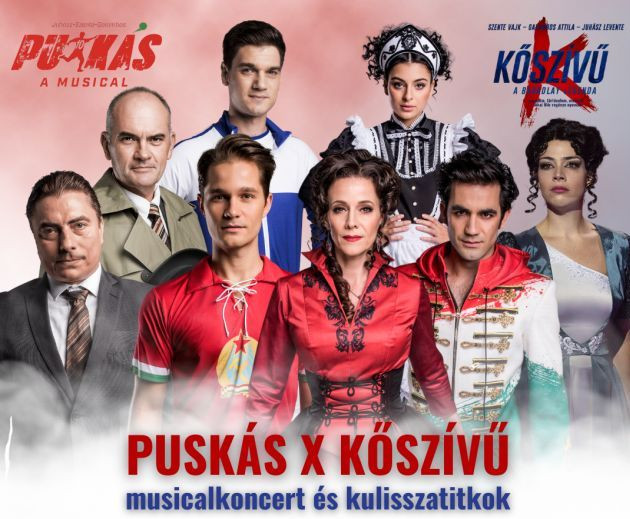 Puskás x Kőszívű musicalkoncert - Jegyek itt!