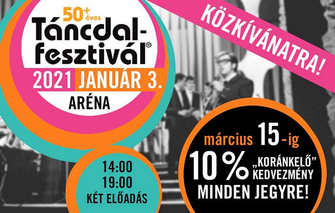 50+éves a Táncdalfesztivál koncert 2021-ben az Arénában - Jegyek itt!