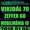 Vikidál 70, Zeffer 60, Mobilmánia 10 koncert 2018 - Jegyek itt!