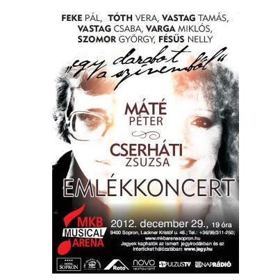 Egy darabot a szívemből - emlékkoncert Sopron MKB Aréna - Jegyek