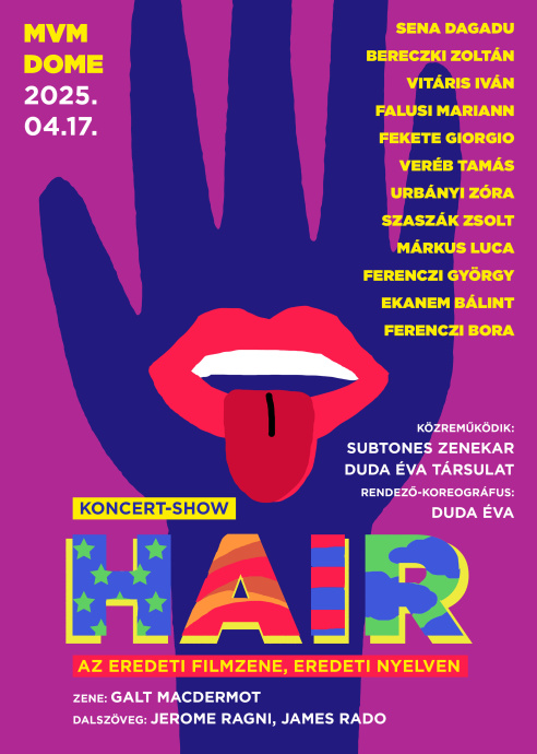 Hair koncert-show 2025-ben a MVM Domeban - Szereplők itt!