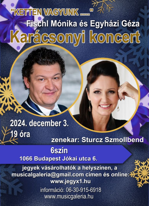 Ketten vagyunk - Karácsonyi koncert a 6színben - Jegyek itt!