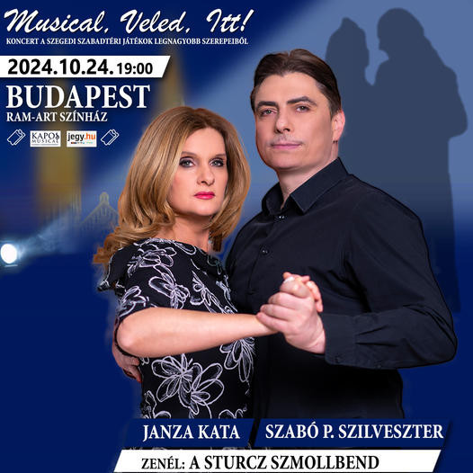 Musical, Veled, Itt koncert - Szabó P. Szilveszter és Janza Kata koncertje a RAM-ban - Jegyek itt!