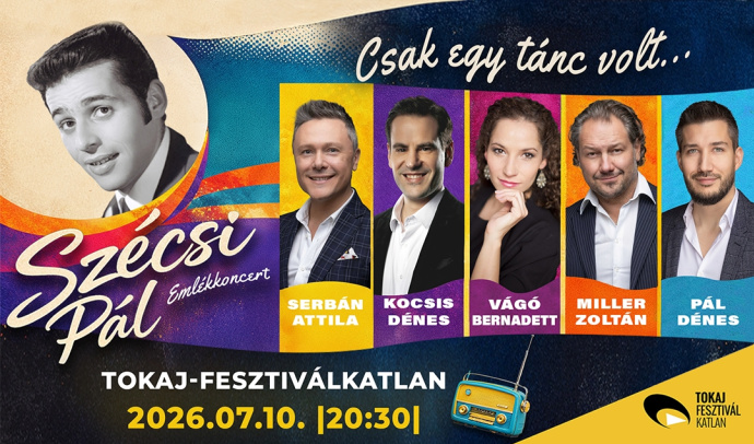 Musicalsztárokkal érkezik Szécsi Pál est Tokajba - Jegyek és fellépők itt!