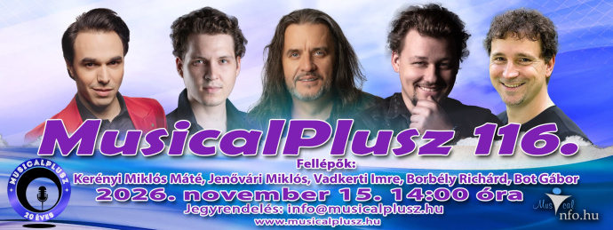 Novemberben lesz a 116. MusicalPlusz!