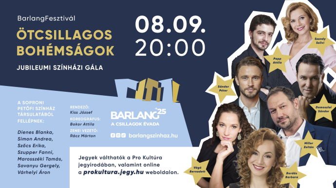 Ötcsillagos bohémságok a Fertőrákosi Barlangszínházban - Jegyek és fellépők itt!