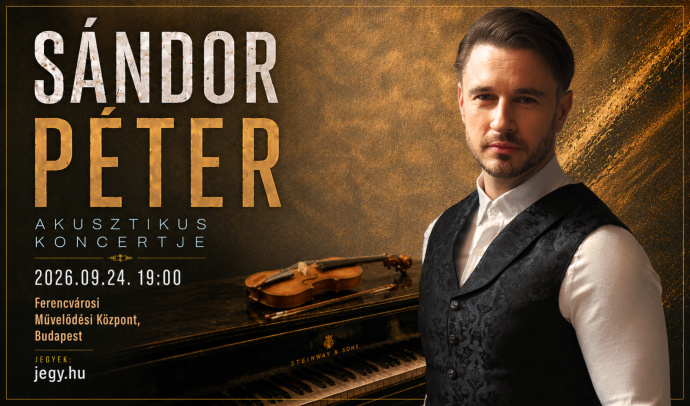 Sándor Péter akusztikus koncertje Budapesten - Jegyek itt!
