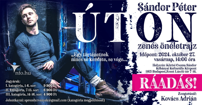 Sándor Péter - Úton zenés önéletrajz - Jegyek itt!