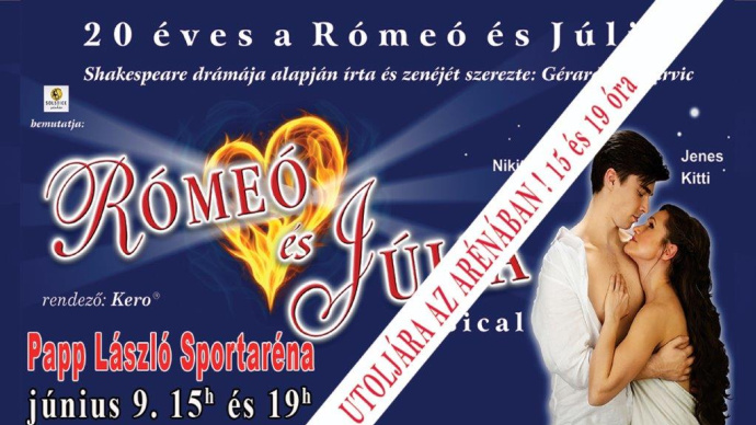 Szereposztás változás! Új beállók a Rómeó és Júlia musical Aréna előadásban!