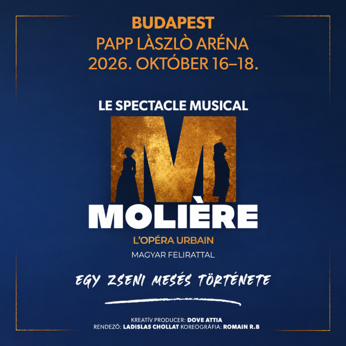 Vasárnap is látható a Moliere musical az Arénában!